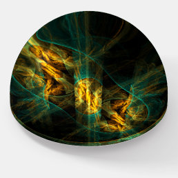 The Eye of the Jungle Abstract Art Paperweight