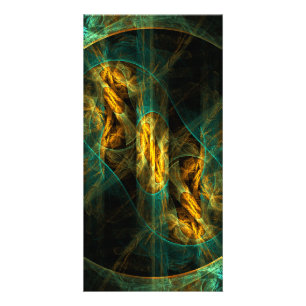 The Eye of the Jungle Abstract Art Photo Card