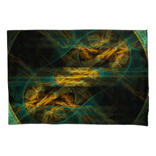 The Eye of the Jungle Abstract Art Pillow Case
