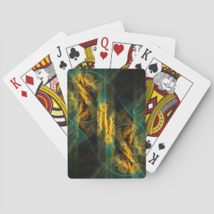 The Eye of the Jungle Abstract Art Poker Cards