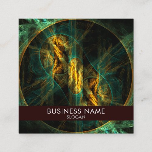 The Eye of the Jungle Abstract Art Professional Square Business Card