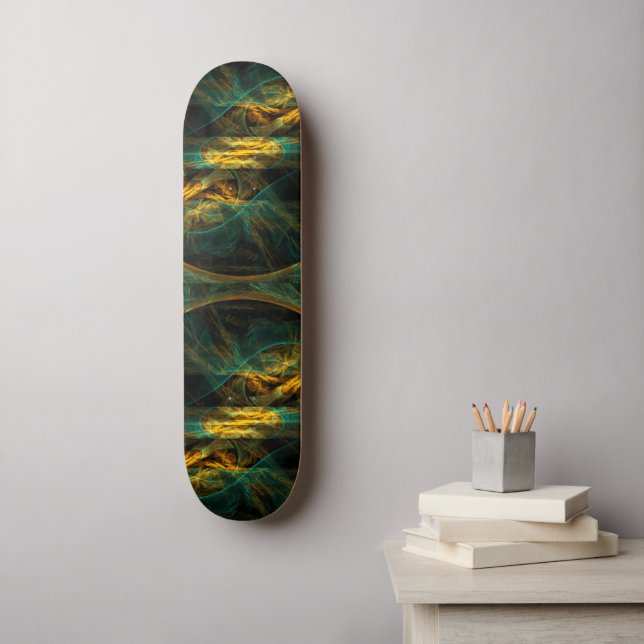 The Eye of the Jungle Abstract Art Skateboard Deck (Wall Art)