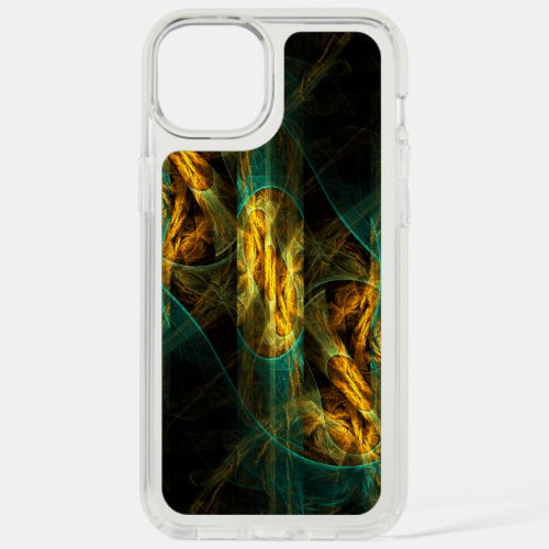 The Eye of the Jungle Abstract Art iPhone 15 Plus Case