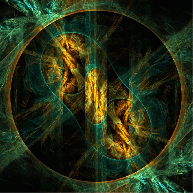 The Eye of the Jungle Abstract Art Statuette (Front)