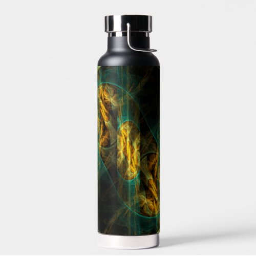 The Eye of the Jungle Abstract Art Water Bottle