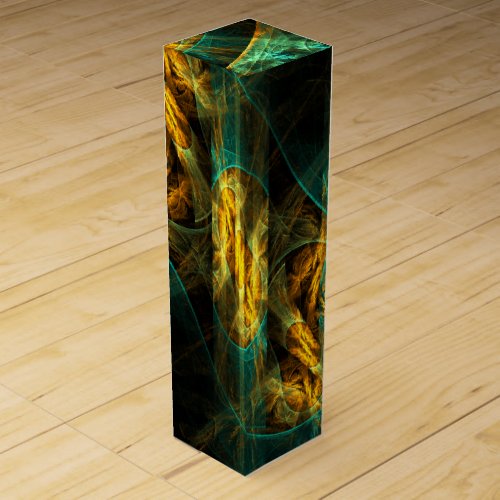 The Eye of the Jungle Abstract Art Wine Box