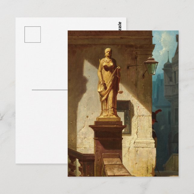 The Eye of the Law, Justice by Carl Spitzweg Postcard (Front/Back)