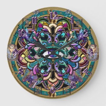 The Eye Of The World Mandala Symbolic Wall Clock by BecometheChange at Zazzle