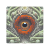 The Eyeball Plant Metal Wall Art