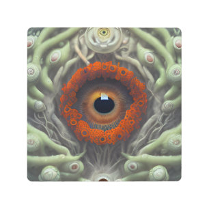 The Eyeball Plant Metal Wall Art
