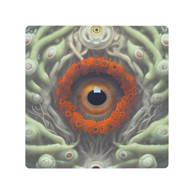 The Eyeball Plant Metal Wall Art (Front)