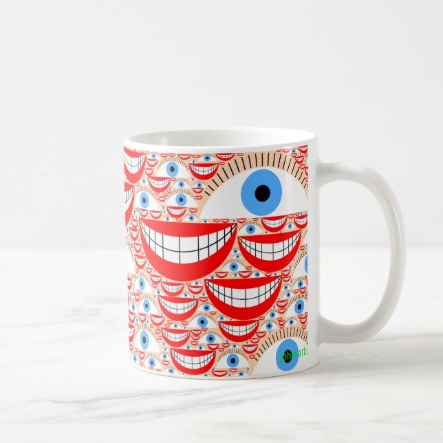 the eyes have it coffee mug (Right)