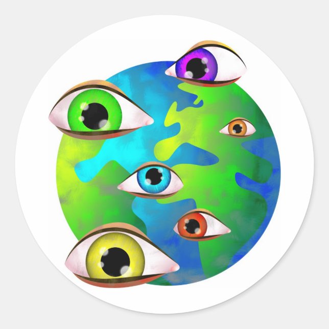 the eyes of the Lord Classic Round Sticker (Front)