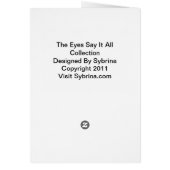 The Eyes Say It All Collection Cards (Back)
