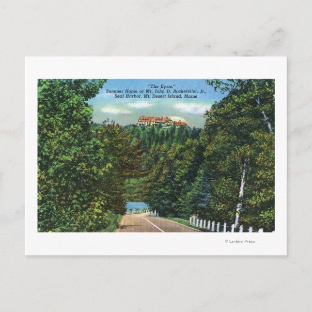 The Eyrie, John D Rockefeller Jr Home Postcard (Front)