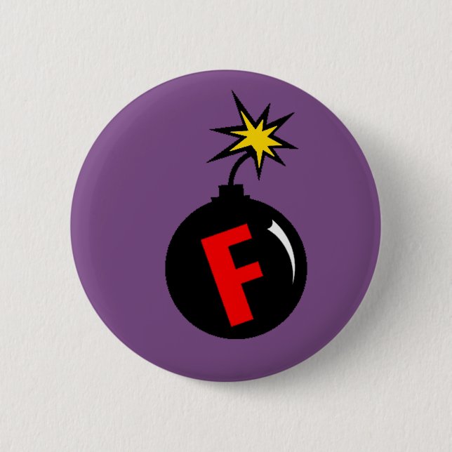 the f-bomb pinback button (Front)