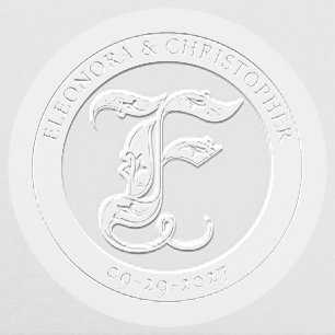 The F Monogram Embosser – A Wedding Signature