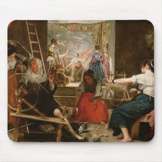 The Fable of Arachne, or The Spinners, c.1657 (oil Mouse Pad (Front)