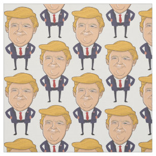 The fabric is fun with President Donald Trump.