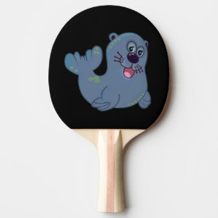 The Fabric Seal At Zazzle Mascot Logo Character Ping Pong Paddle