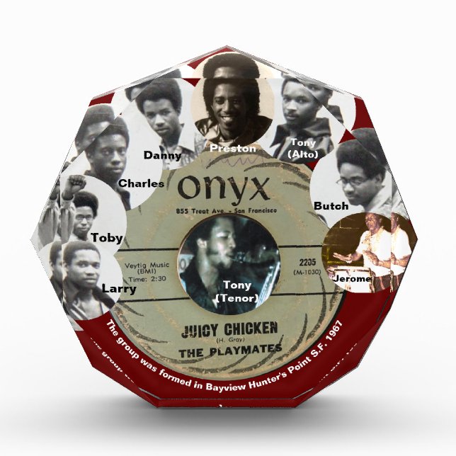 The Fabulous Playmates Acrylic Award (Front)