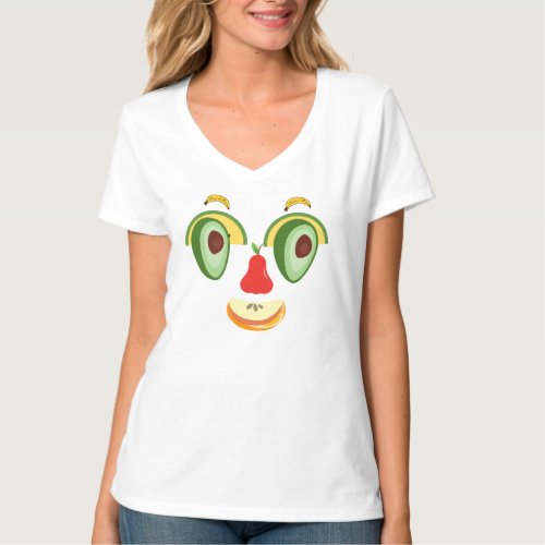 The face is full of expressions of happiness T_Shirt