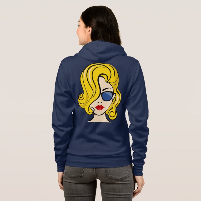 The Face Of A Beautiful Woman Hoodie (Back Full)
