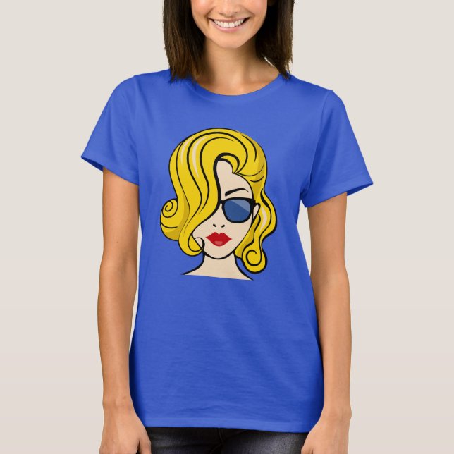 The Face Of A Beautiful Woman T-Shirt (Front)