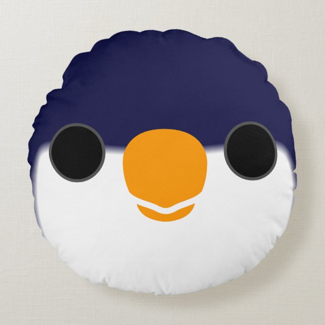 The face of a Blue lorikeet Round Pillow (Front)
