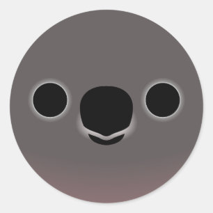 The face of a Bourke's parrot Classic Round Sticker