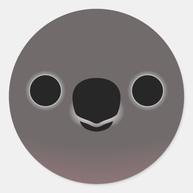 The face of a Bourke's parrot Classic Round Sticker (Front)