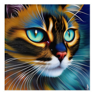 The Face of a cute Lynx point Siamese Acrylic Print