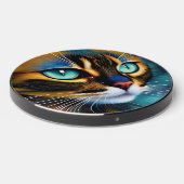 The Face of a cute Lynx point Siamese Wireless Charger (Front 2)