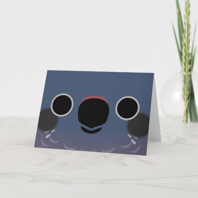 The face of a Dusky parrot Card (Front)