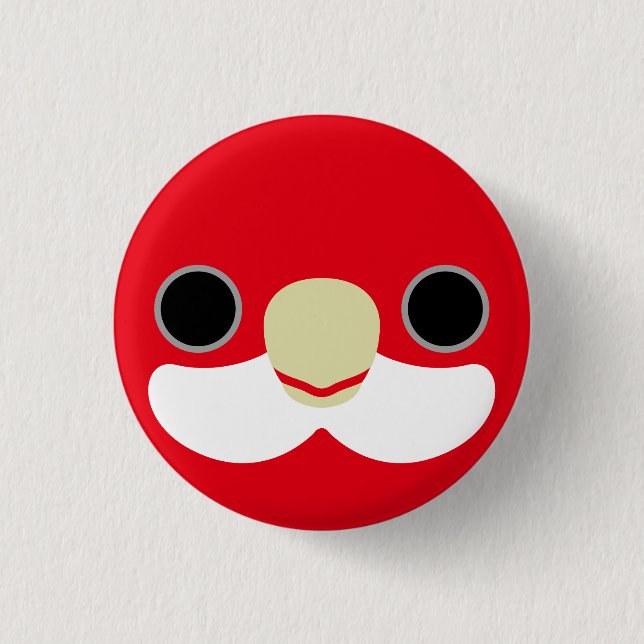 The face of a Eastern rosella Button (Front)