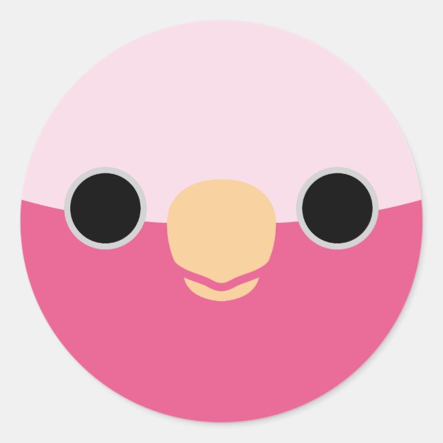 The face of a Galah Classic Round Sticker (Front)