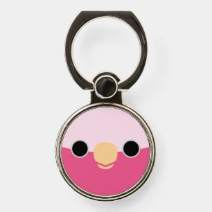 The face of a Galah Phone Ring Stand