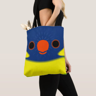 The face of a Marigold lorikeet Tote Bag