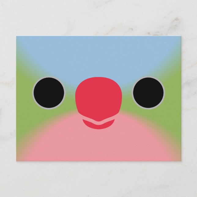 The face of a Princess Parrot Holiday Postcard (Front)
