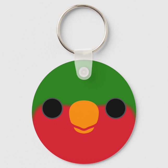 The face of a Stephen's lorikeet Keychain (Front)