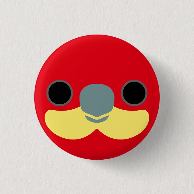 The face of a Western rosella Button (Front)
