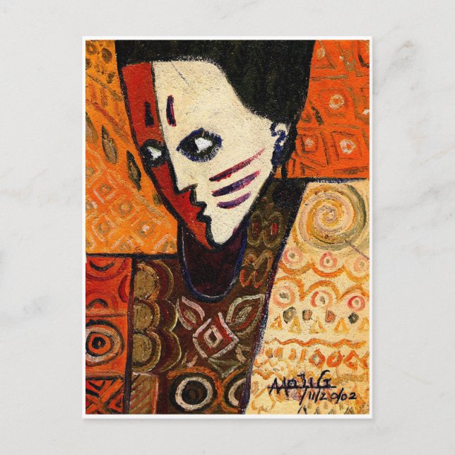 tHE FACE OF AFRICA Postcard (Front)