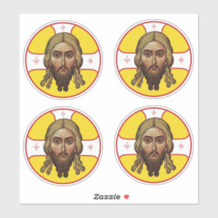 The Face Of Christ Orthodox Icon I Sticker