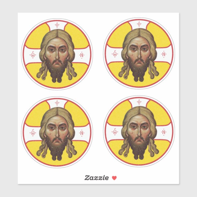 The Face Of Christ Orthodox Icon I Sticker (Sheet)