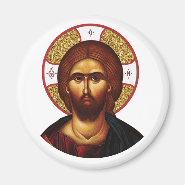 The Face Of Holy Christ Icon Magnet (Front)
