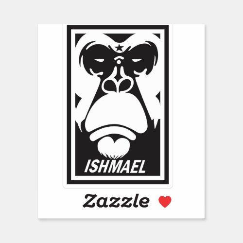 The Face of Ishmael Sticker