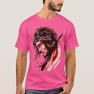 The Face Of Jesus-Drawing T-Shirt