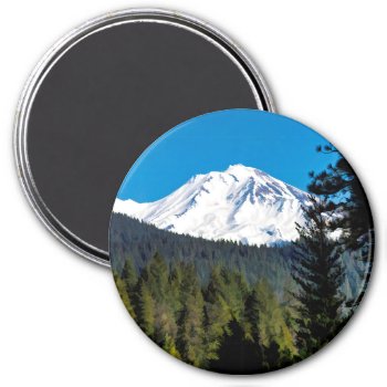 The Face Of Mount Shasta Magnet by CNelson01 at Zazzle