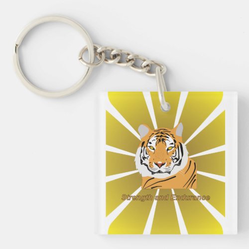 The face of the tiger keychain