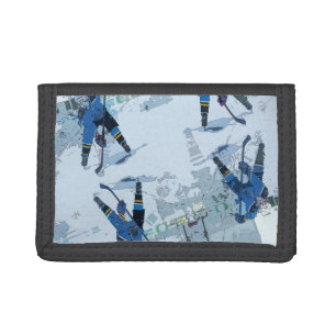 The Face-Off - Ice Hockey Player Trifold Wallet
